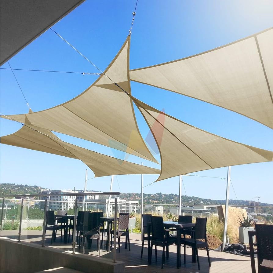 Amazon.com : Windscreen4less 20' x 25' x 25' Sun Shade Sail